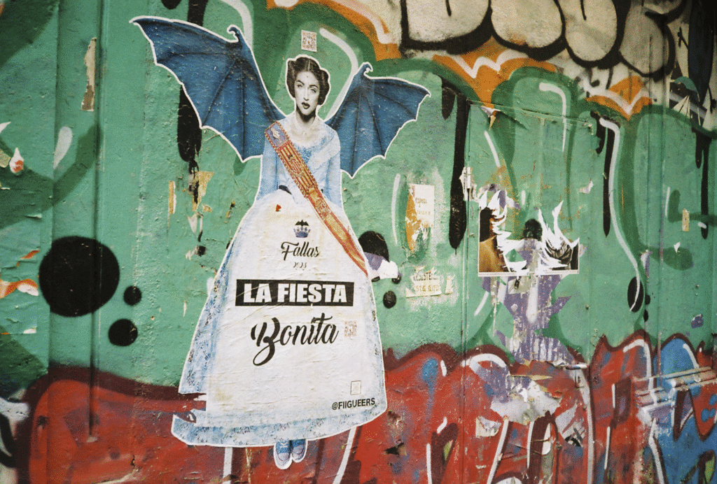 Graffiti na zielonym tle, Valencia